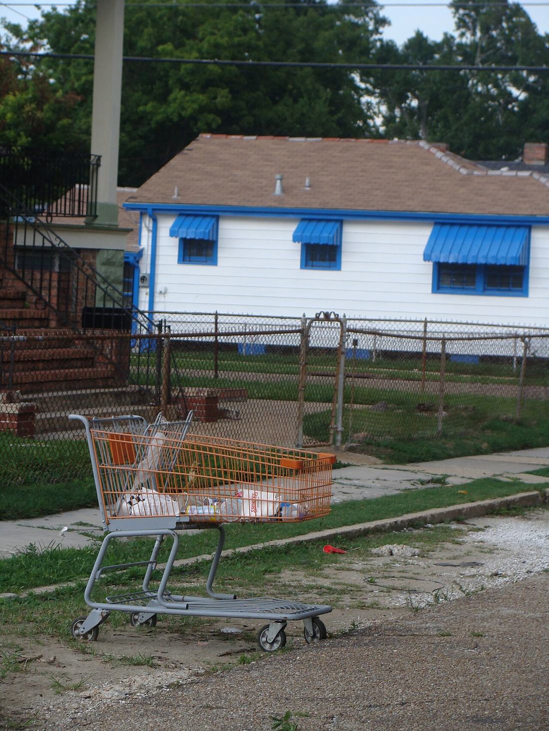 Shopping Cart abandoned in New Orleans